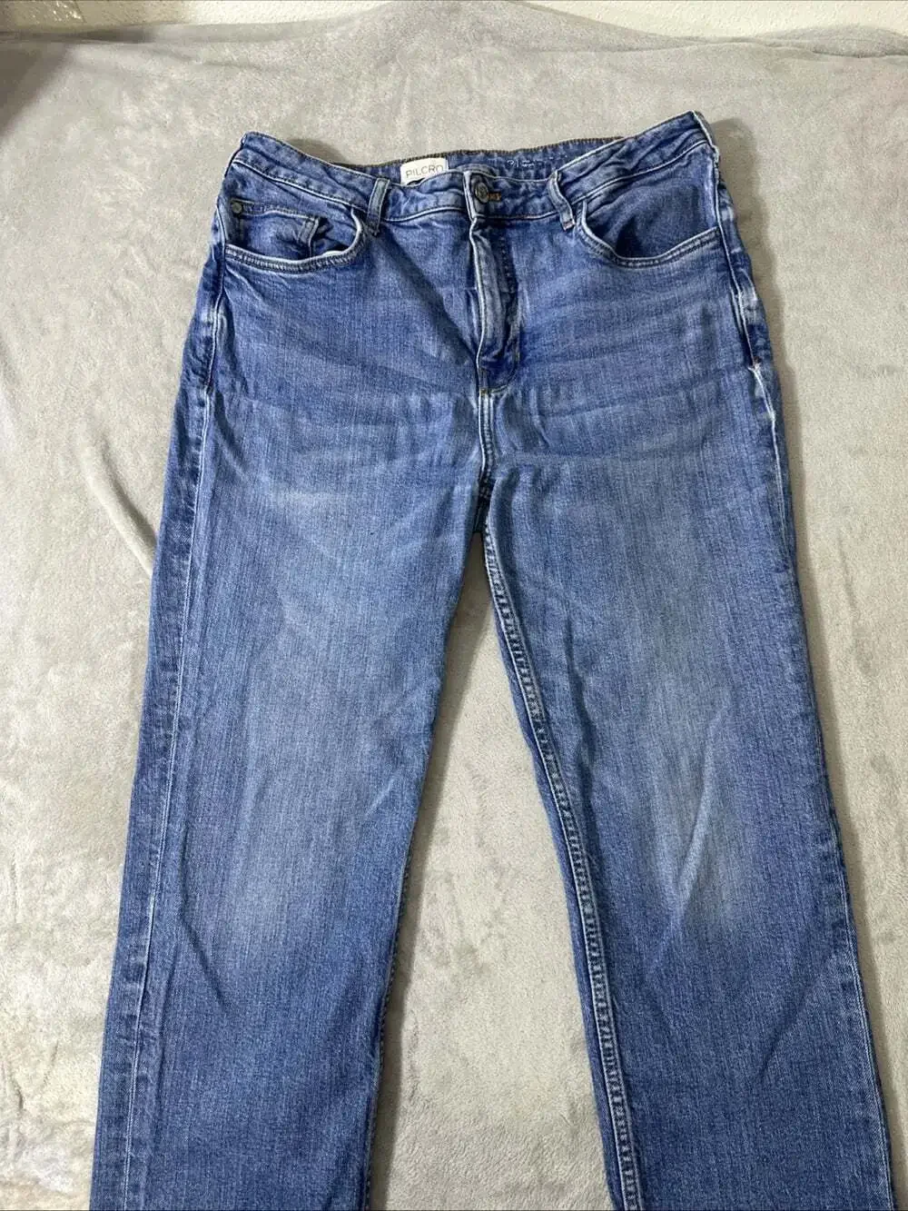 Pilcro High Rise Wide Leg Jeans Women’s Size 31 Medium Wash Denim